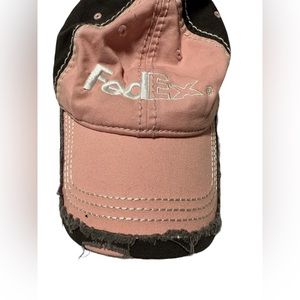 FedEx women’s pink/gray cap